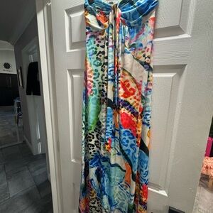 VENUS Multicolor Tie-Dye Maxi Dress